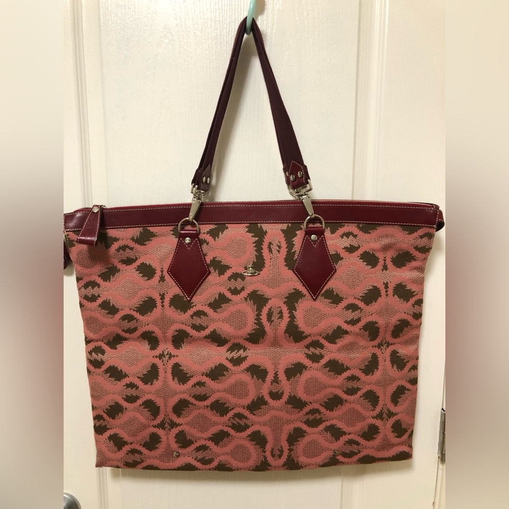 Vivienne Westwood Vintage pink convertible shoulder tote mini duffle bag
